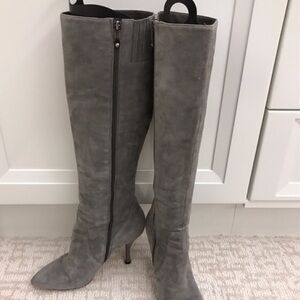 Via Spiga Gray Suede Knee High Boots sz 7.5